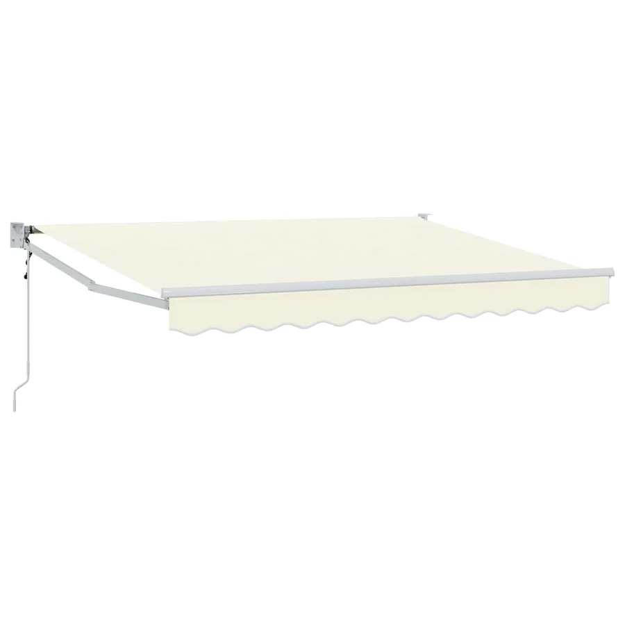 Auvent rétractable Crème 2,5 x 2 m Polyester et métal - 2