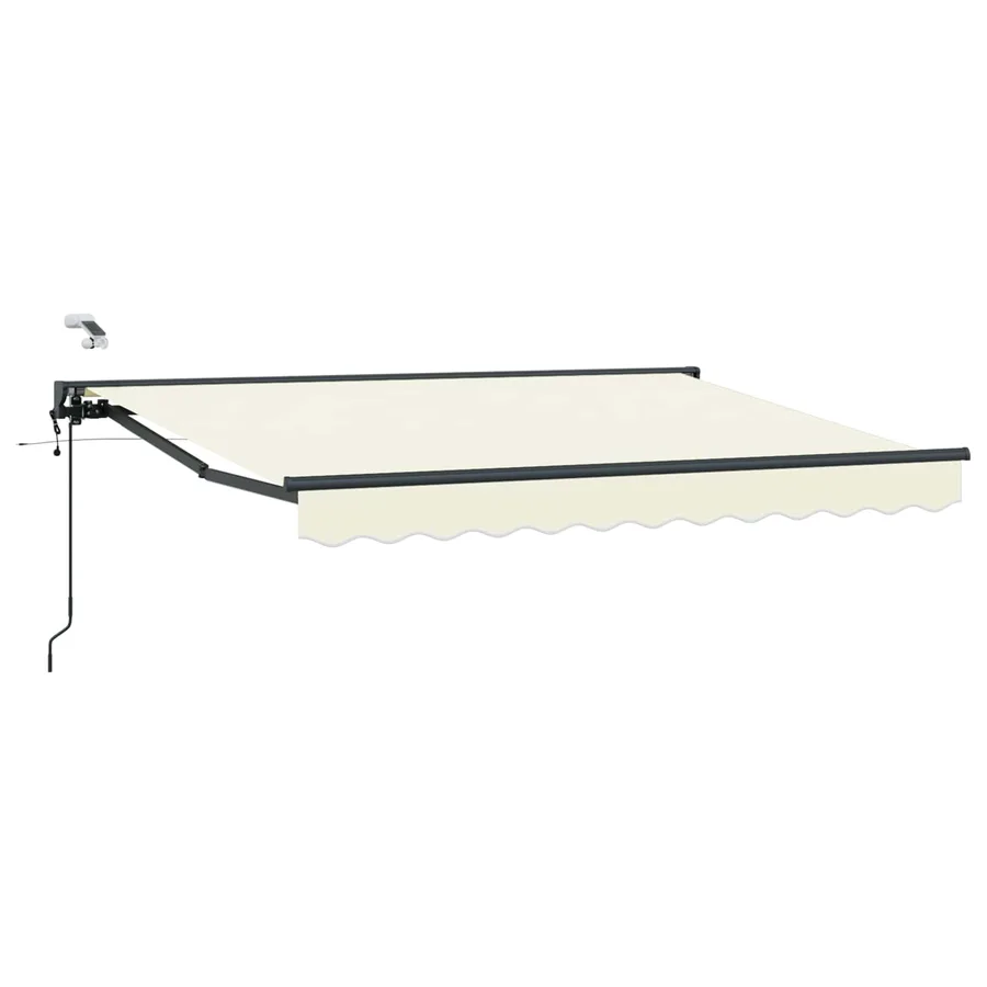 Auvent rétractable électrique Crème et Anthracite 2,5 x 2 m - 2