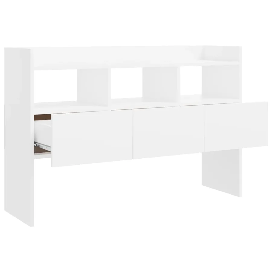 Buffet Blanc 105x30x70 cm Bois d’ingénierie - 5