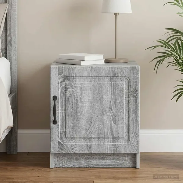 Cabinet de chevet Sonoma gris 43 x 34,5 x 47 cm