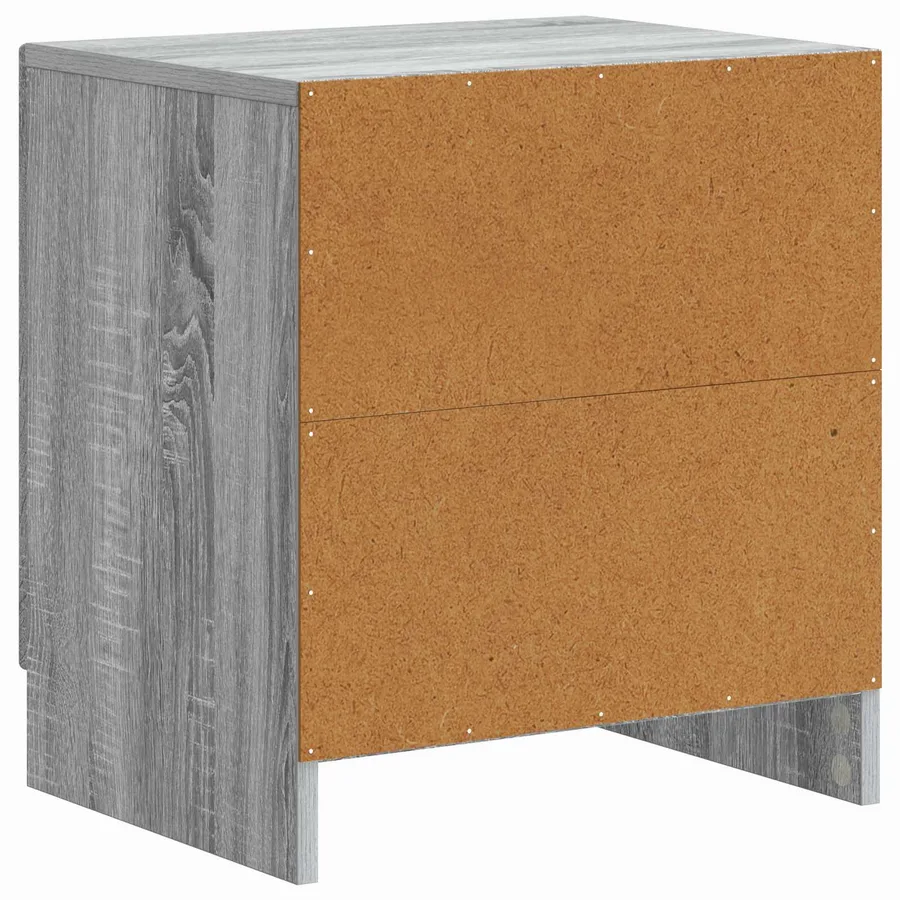 Cabinet de chevet Sonoma gris 43 x 34,5 x 47 cm - 7