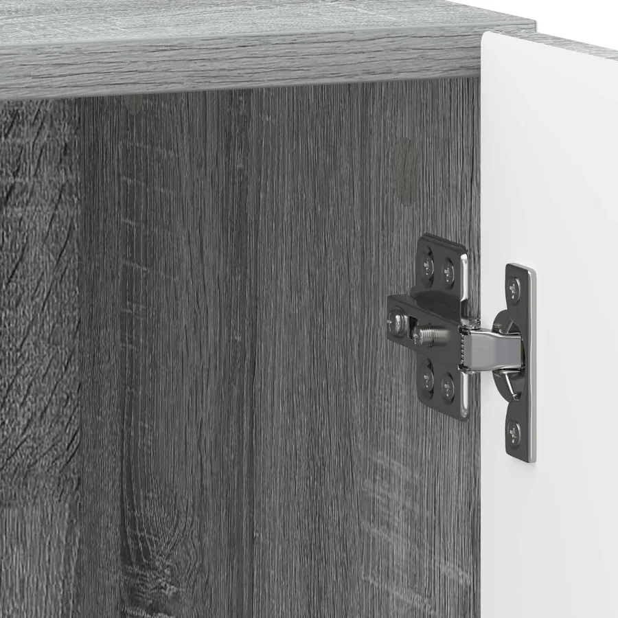 Cabinet de chevet Sonoma gris 43 x 34,5 x 47 cm - 9