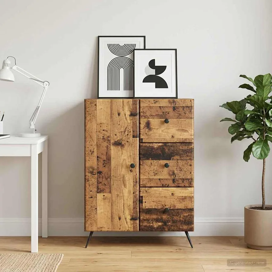 Buffet Bois ancien 66 x 34,5 x 90 cm Bois d'ingénierie
