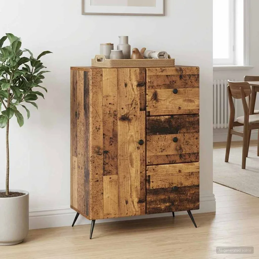 Buffet Bois ancien 66 x 34,5 x 90 cm Bois d'ingénierie - 4