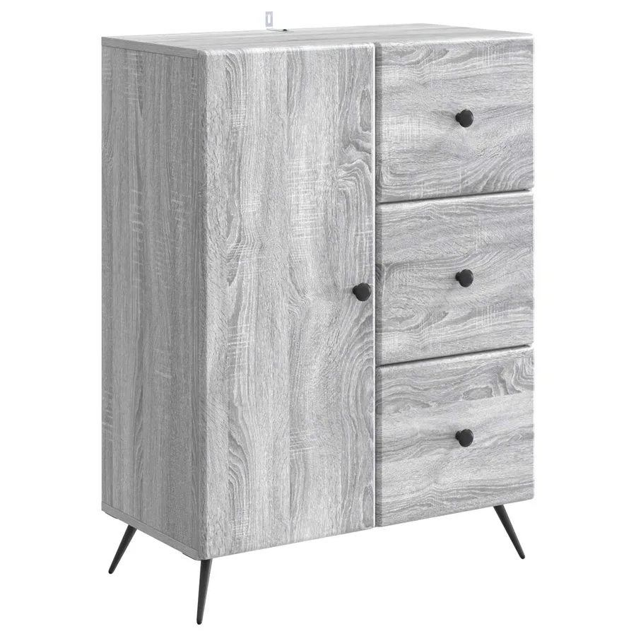 Buffet Sonoma gris 66 x 34,5 x 90 cm Bois d'ingénierie - 2