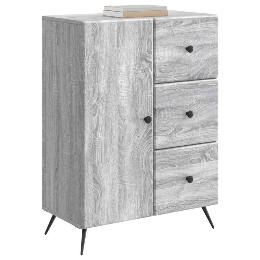 Buffet Sonoma gris 66 x 34,5 x 90 cm Bois d'ingénierie - 3