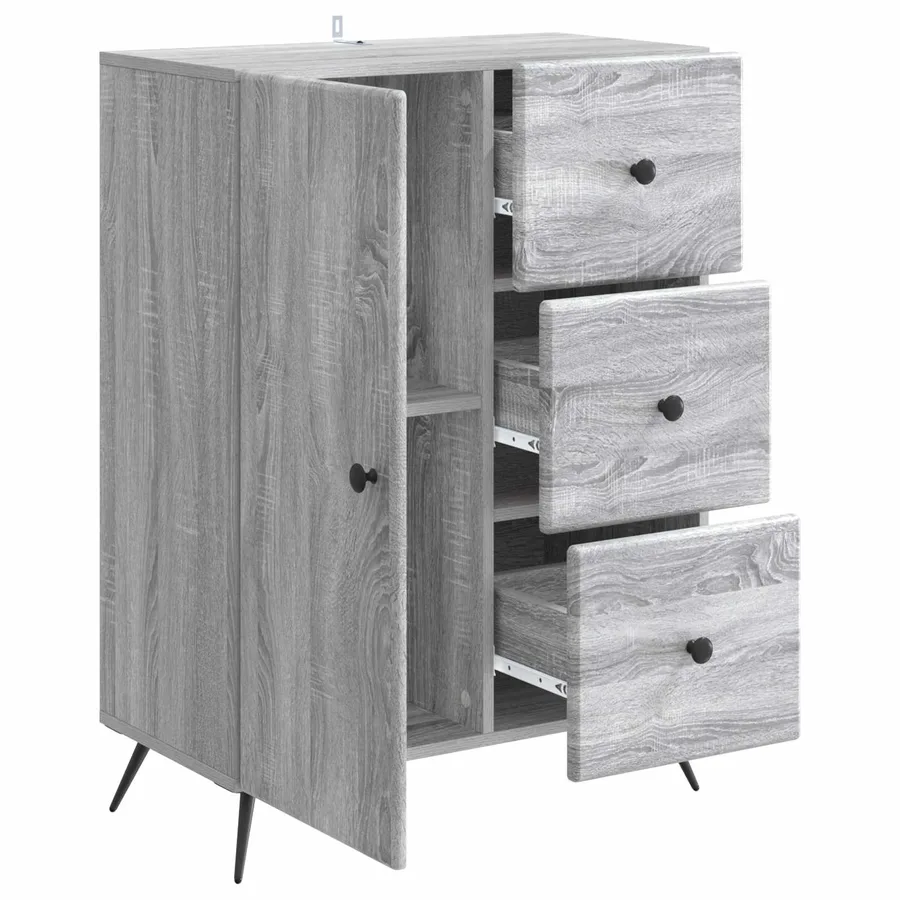 Buffet Sonoma gris 66 x 34,5 x 90 cm Bois d'ingénierie - 5