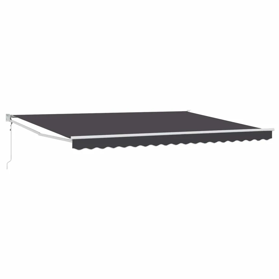 Auvent rétractable Anthracite 4 x 2 m Polyester et métal - 2