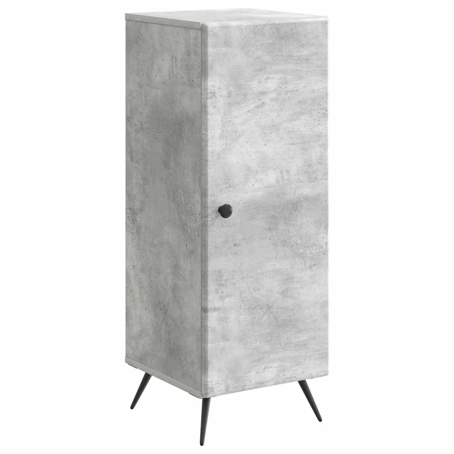 Buffet Gris béton 33 x 34,5 x 90 cm Bois d'ingénierie - 2