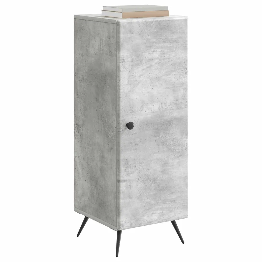 Buffet Gris béton 33 x 34,5 x 90 cm Bois d'ingénierie - 3