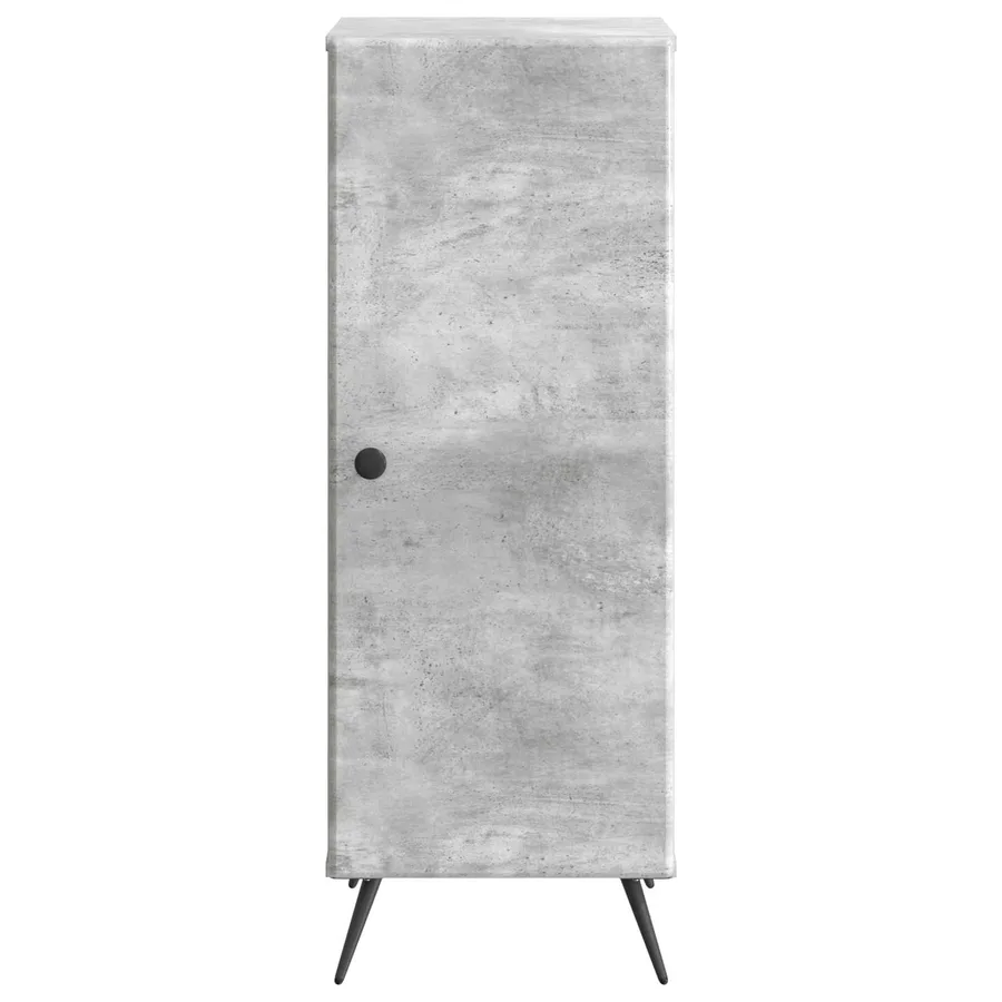 Buffet Gris béton 33 x 34,5 x 90 cm Bois d'ingénierie - 6