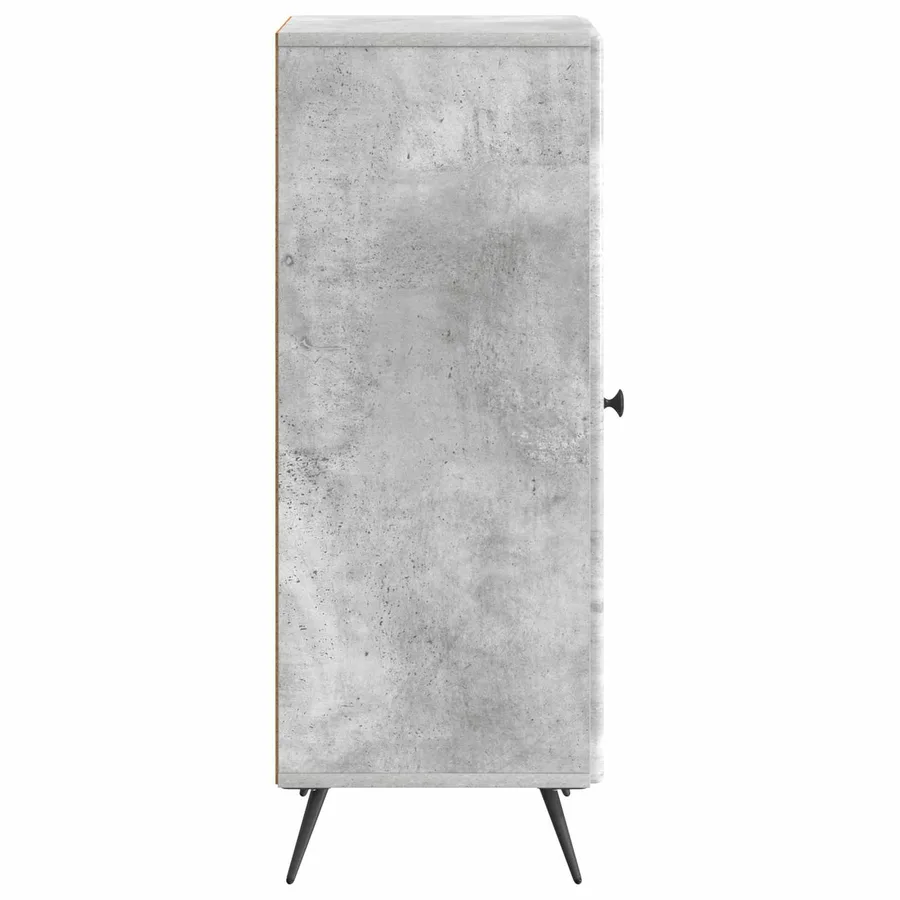 Buffet Gris béton 33 x 34,5 x 90 cm Bois d'ingénierie - 7