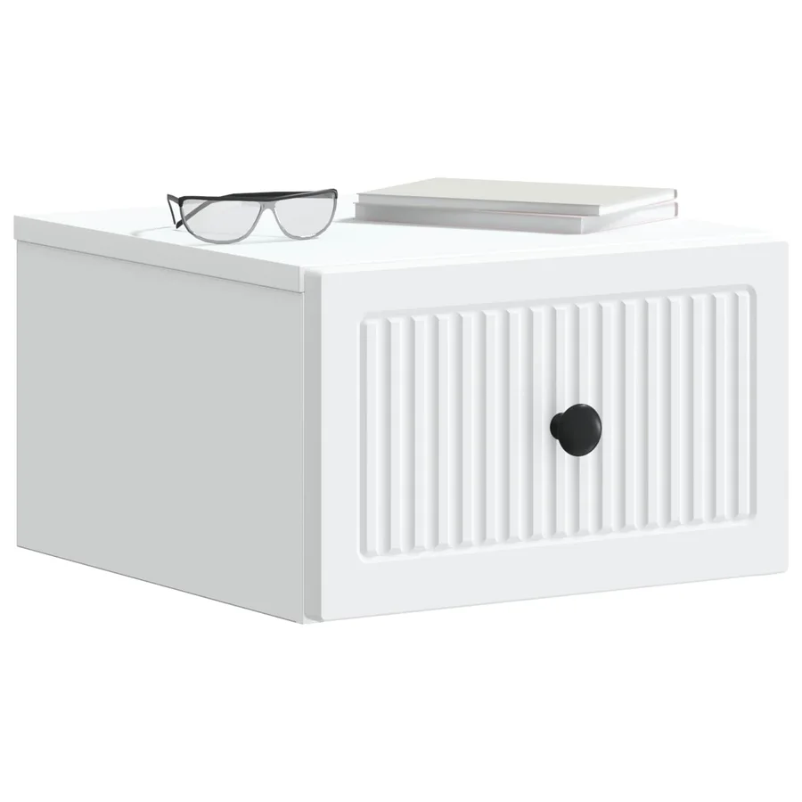 Cabinet de chevet mural 2 pcs Blanc 33 x 34,5 x 20 cm - 3