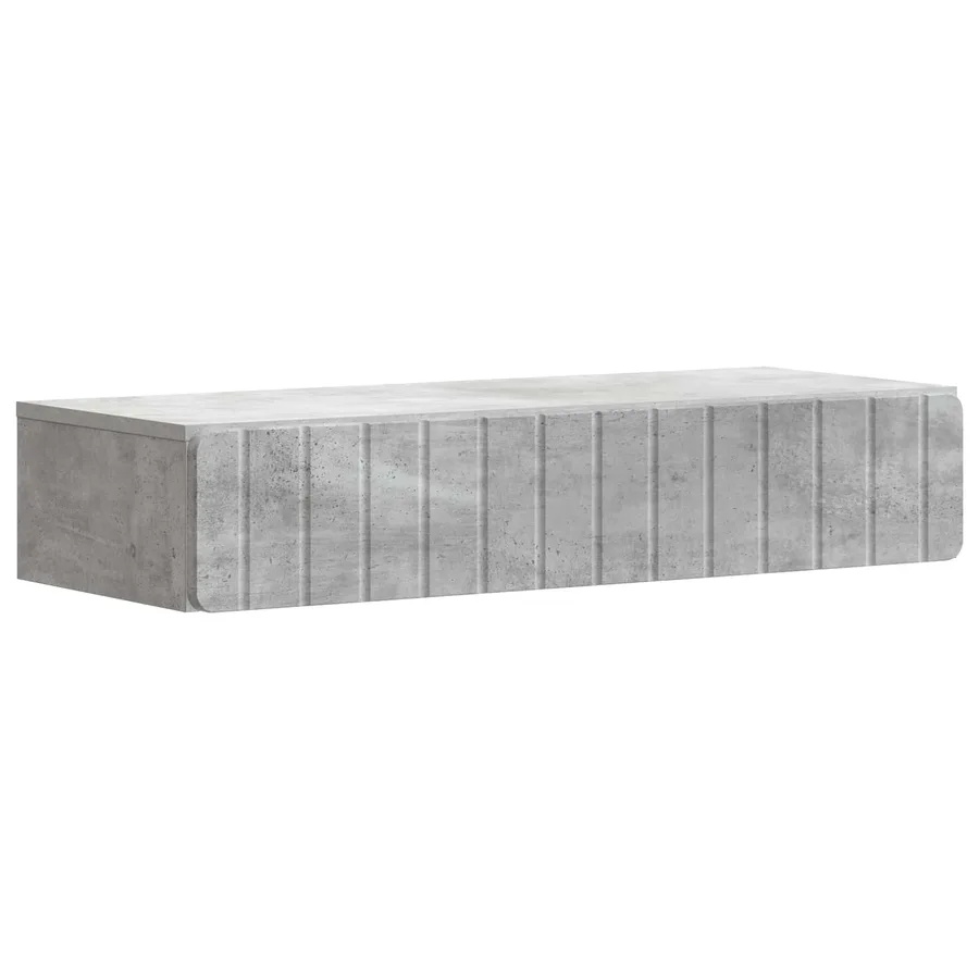 Table d'appoint murale Gris béton 87,5 x 34,5 x 17 cm - 2