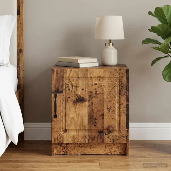 Cabinet de chevet Bois ancien 43 x 34,5 x 47 cm