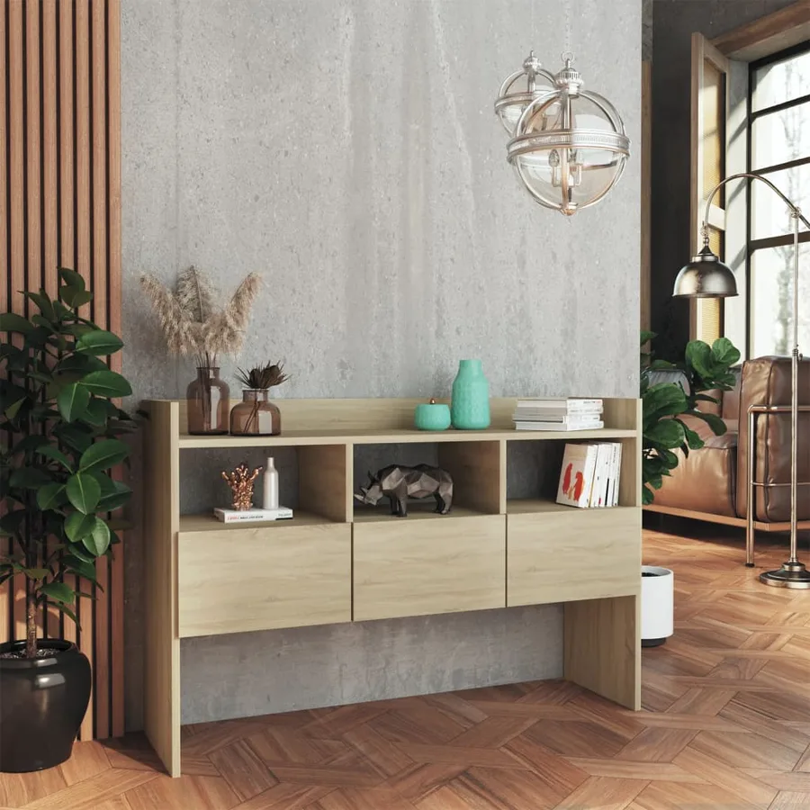 Buffet Chêne sonoma 105x30x70 cm Bois d’ingénierie - 3