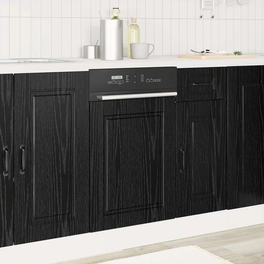 Panneau de lave-vaisselle PORTO Chêne noir 45 x 1,5 x 57 cm