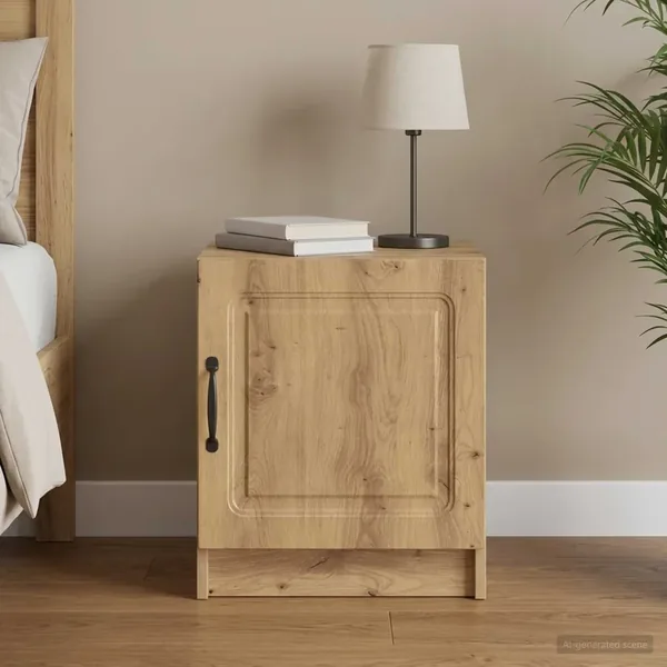 Cabinet de chevet Chêne artisanal 43 x 34,5 x 47 cm