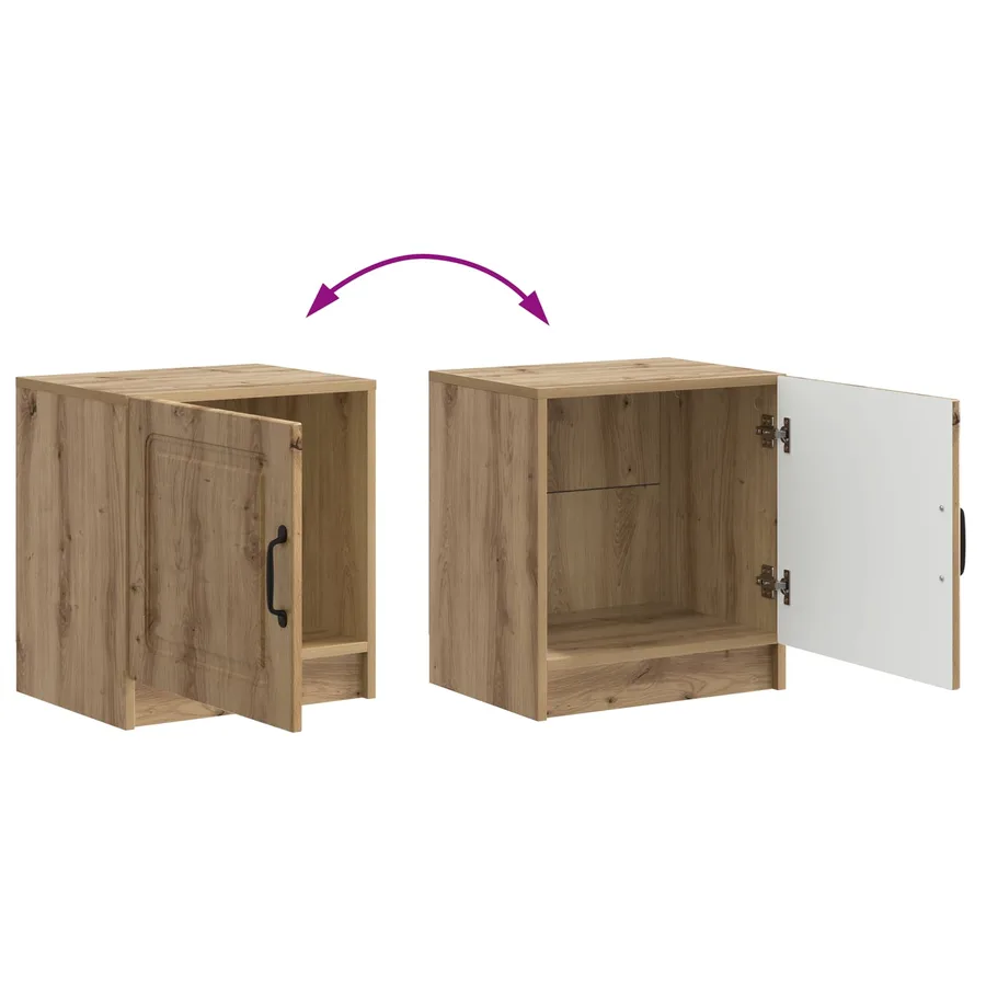 Cabinet de chevet Chêne artisanal 43 x 34,5 x 47 cm - 8