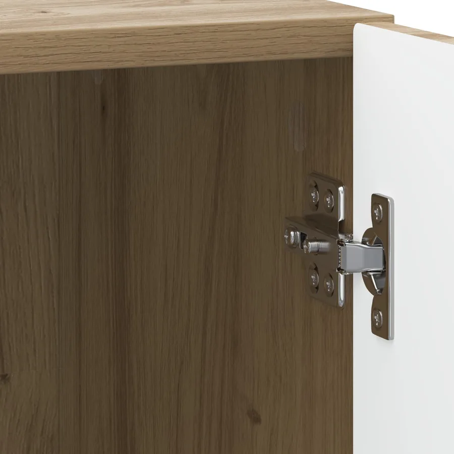 Cabinet de chevet Chêne artisanal 43 x 34,5 x 47 cm - 9