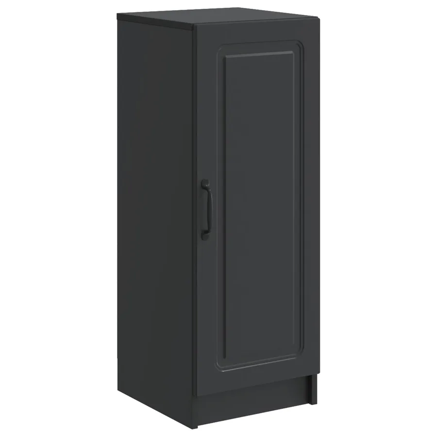 Buffet Noir 33 x 34,5 x 87 cm Bois d'ingénierie - 2