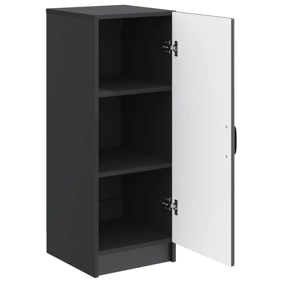Buffet Noir 33 x 34,5 x 87 cm Bois d'ingénierie - 5