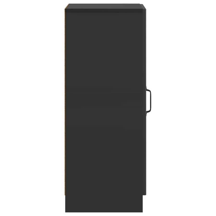 Buffet Noir 33 x 34,5 x 87 cm Bois d'ingénierie - 7