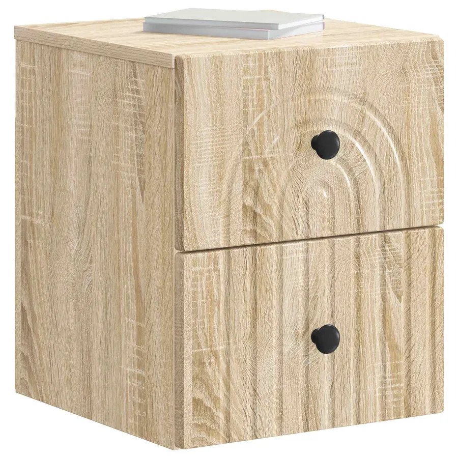 Cabinet de chevet mural Chêne Sonoma 33 x 34,5 x 40 cm - 3