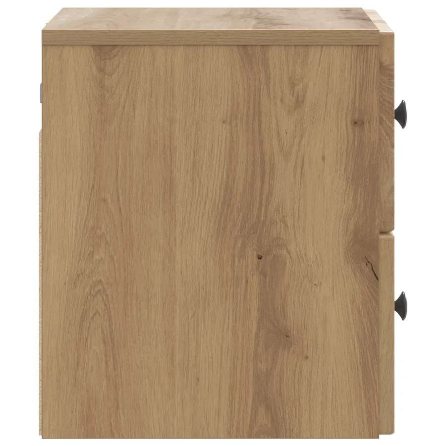 Cabinet de chevet mural Chêne artisanal 33 x 34,5 x 40 cm - 6