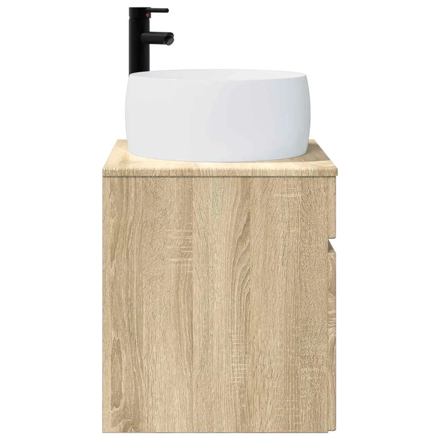 Meuble de lavabo mural Chêne Sonoma 49 x 44,5 x 66 cm - 3