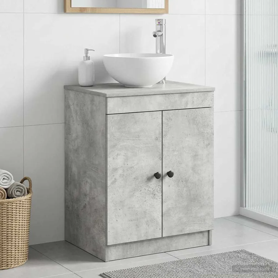 Armoire de salle de bain Gris béton 54 x 41 x 70 cm