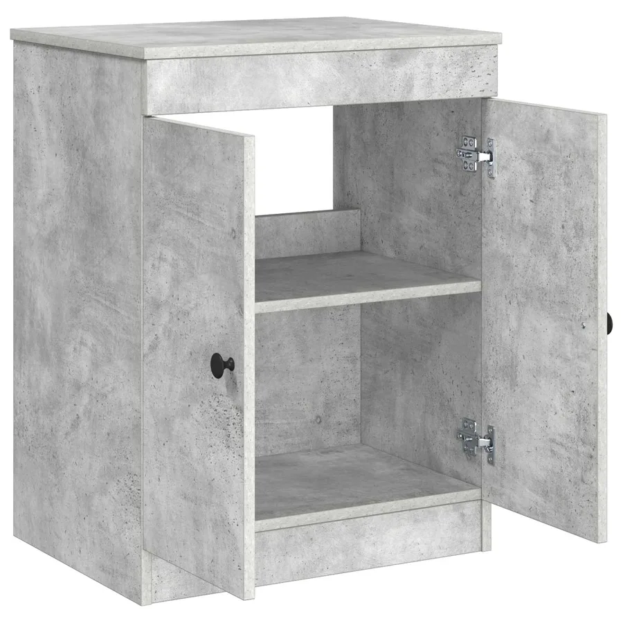 Armoire de salle de bain Gris béton 54 x 41 x 70 cm - 4