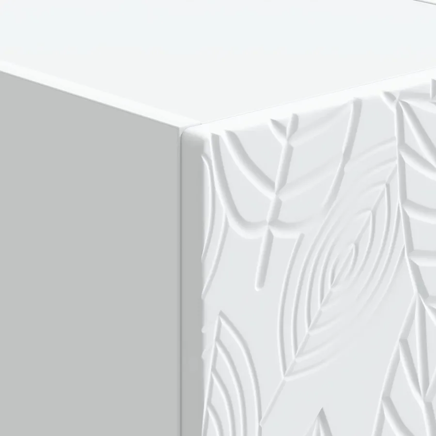 Table d'appoint murale Blanc 59 x 34,5 x 17 cm - 7