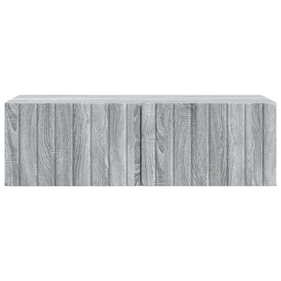 Meuble TV mural 98 x 41 x 30 cm Sonoma gris Bois d'ingénierie - 6