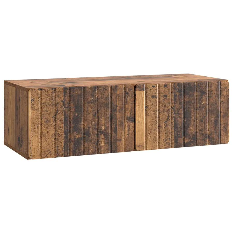 Meuble TV mural 98 x 41 x 30 cm Bois ancien Bois d'ingénierie - 2