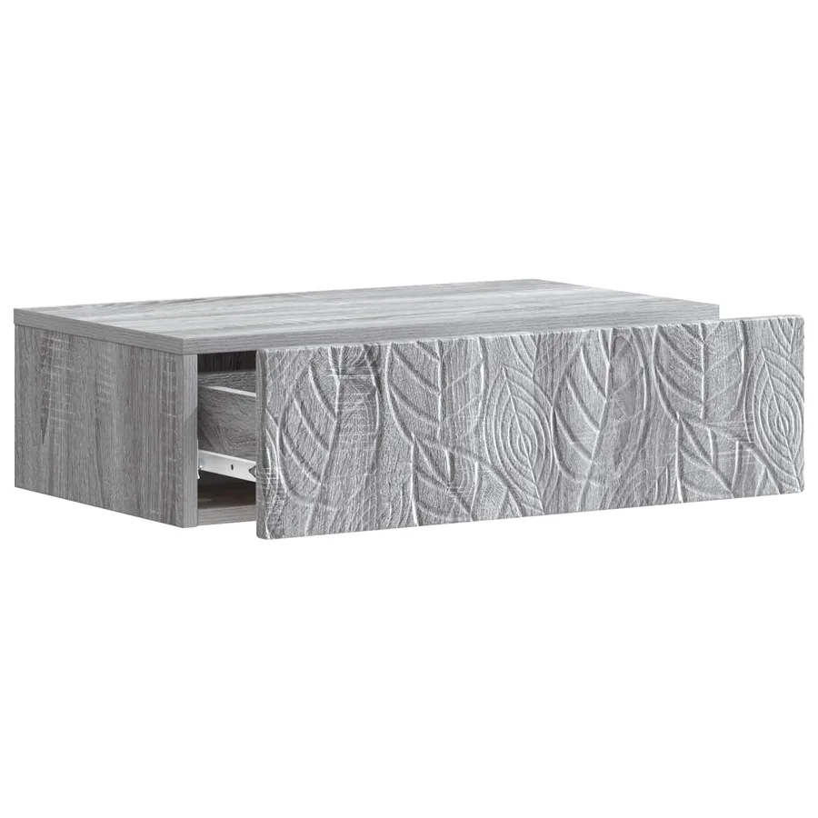 Table d'appoint murale Sonoma gris 59 x 34,5 x 17 cm - 3