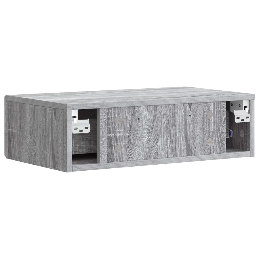 Table d'appoint murale Sonoma gris 59 x 34,5 x 17 cm - 6
