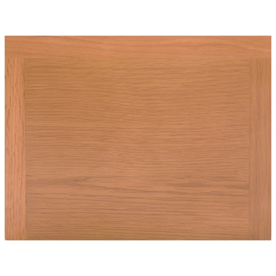 Table à revues avec tiroir 35x27x55 cm Bois de chêne solide - 6
