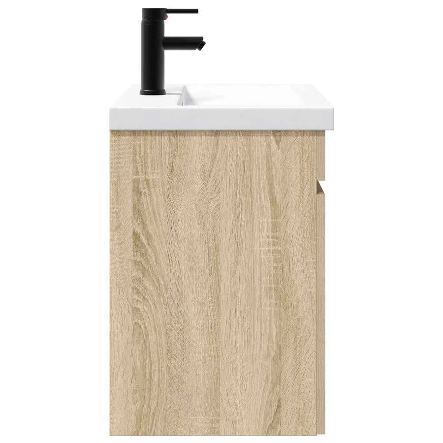 Meuble de salle de bain avec robinet Chêne Sonoma - 6
