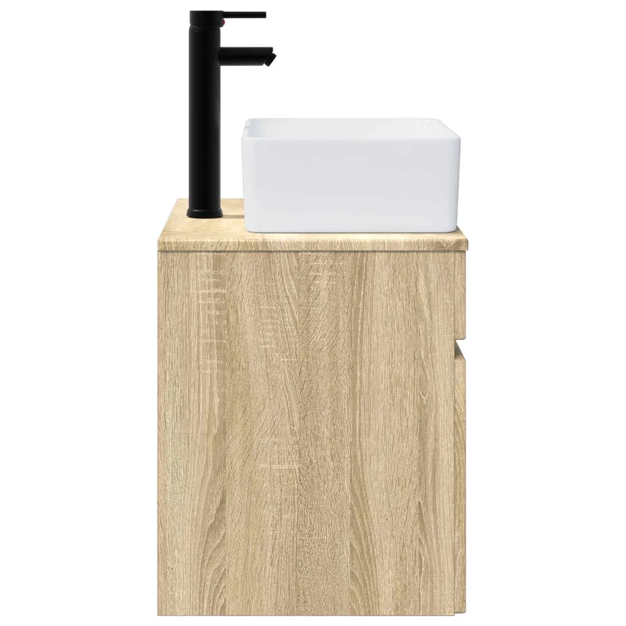 Meuble de lavabo mural Chêne Sonoma 49 x 41 x 63 cm - 3