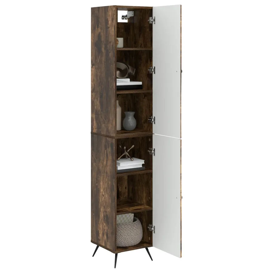 Ensemble de Meubles 2 pcs Chêne fumé Bois d'ingénierie - 3