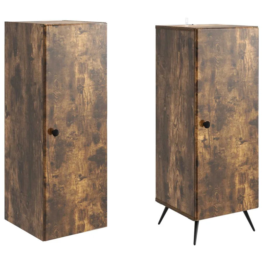 Ensemble de Meubles 2 pcs Chêne fumé Bois d'ingénierie - 4