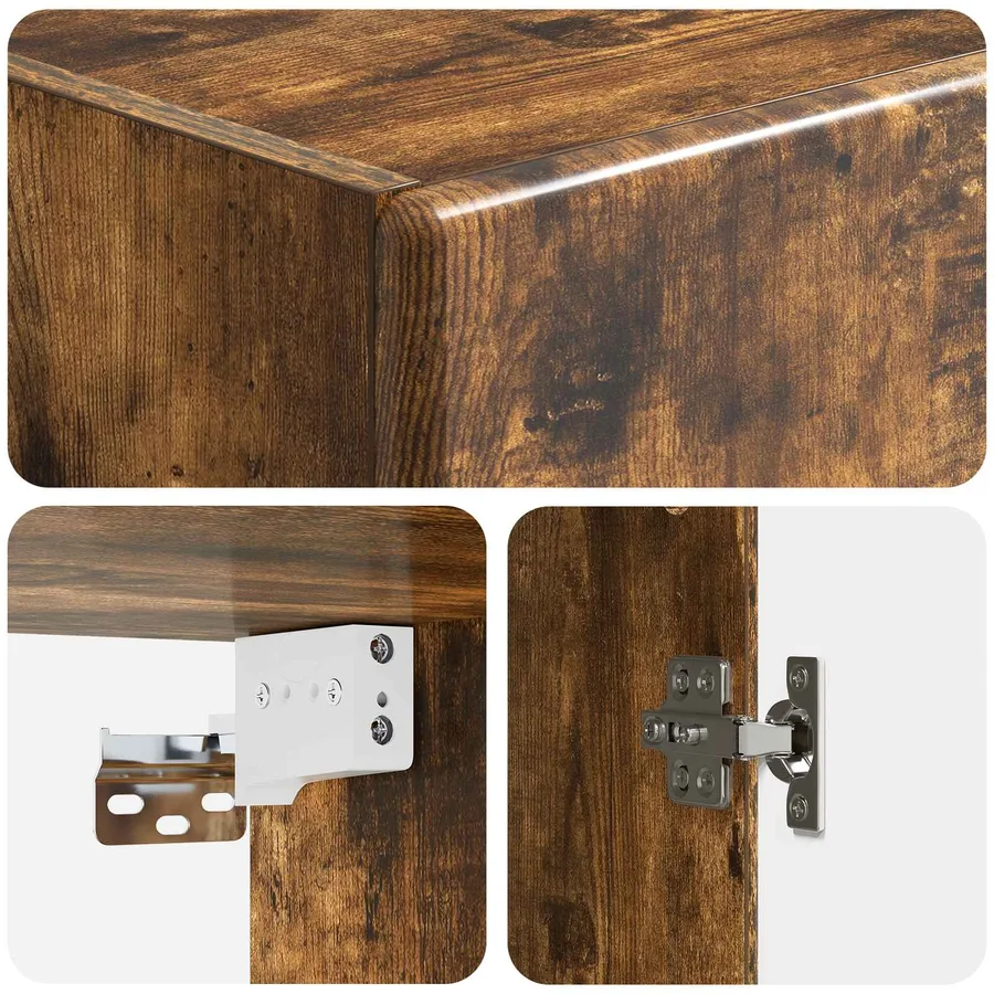 Ensemble de Meubles 2 pcs Chêne fumé Bois d'ingénierie - 8