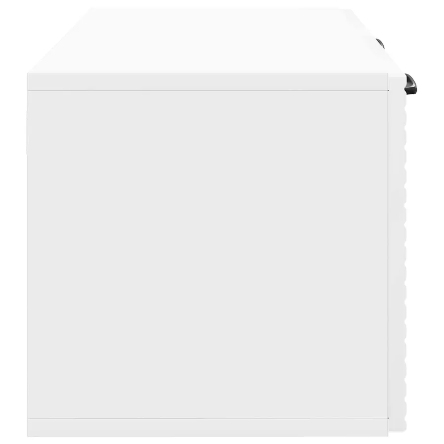 Meuble TV mural Montage mural Blanc brillant 59,5 x 31 x 30 cm - 7