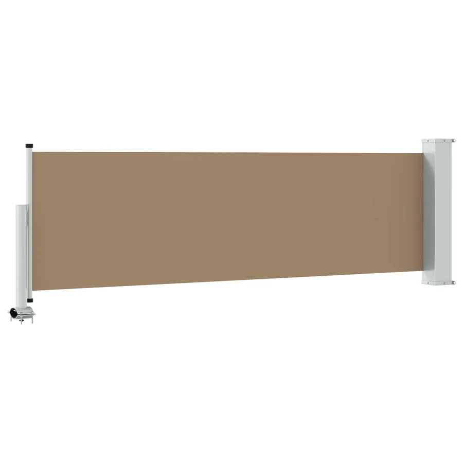 Auvent latéral 80 x 300 cm 100% polyester fer acier - 5