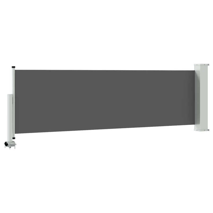Auvent latéral 100 x 300 cm 100% polyester fer acier - 5