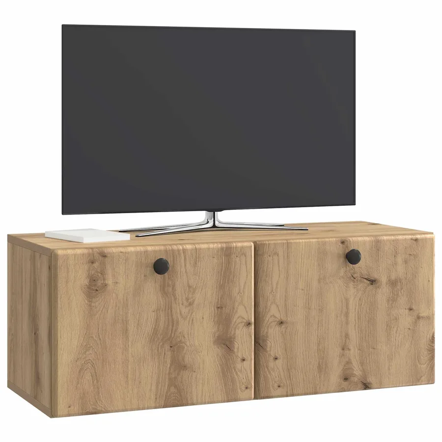 Meuble TV mural 78,5 x 31 x 30 cm Chêne artisanal - 3