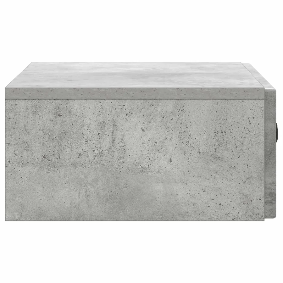 Table d'appoint murale Gris béton 59 x 34,5 x 17 cm - 6