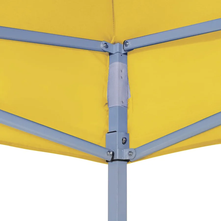 Toit de tente de réception 2x2 m Jaune 270 g/m² - 5