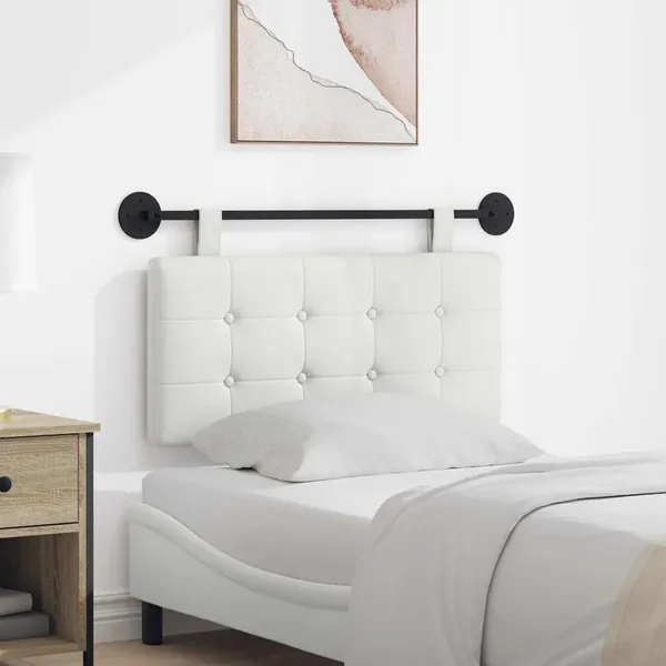 Tête de lit suspendue Blanc Simili cuir